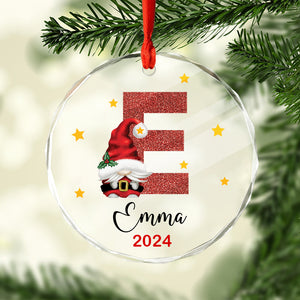 Personalized Gift Alphabet and Name Glass Ornament, Christmas Gift Idea HO82 891737