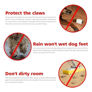 GeckoCustom 4pcs/set Waterproof Pet Dog Shoes Chihuahua Anti-slip Rain Boots Footwear For Small Cats Dogs Puppy Dog Pet Booties