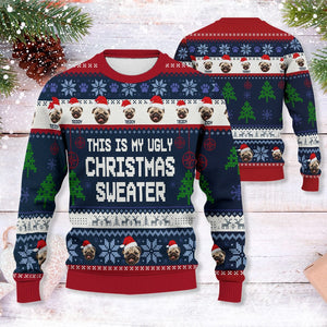 GeckoCustom Add your Dog Photo This Is My Ugly Christmas Sweater DA199 889919