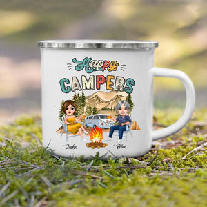 GeckoCustom Always Take The Scenic Route Camping Mug, Campfire Mug N304 HN590 12oz