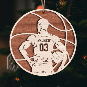 GeckoCustom Basketball Male and Female Layer Wood Ornament Personalized Gift HO82 893132