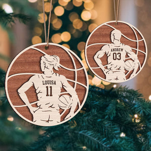 GeckoCustom Basketball Male and Female Layer Wood Ornament Personalized Gift HO82 893132