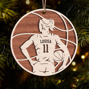 GeckoCustom Basketball Male and Female Layer Wood Ornament Personalized Gift HO82 893132