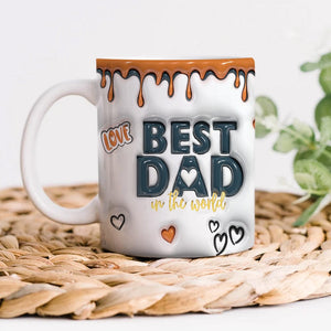 GeckoCustom Best Dad In The World Father's Day 3D Mug Personalized Gift TH10 890939