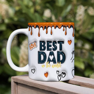 GeckoCustom Best Dad In The World Father's Day 3D Mug Personalized Gift TH10 890939