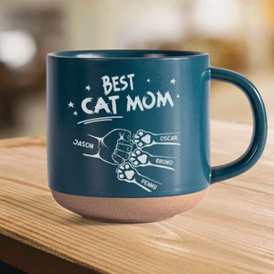 GeckoCustom Best Dog Dad, Cat Dad, Dog Mom, Cat Mom Ever Personalized Engraved Pottery Mug HA75 891584 11oz