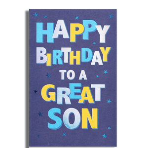 GeckoCustom Birthday Card for Son (Celebrate)