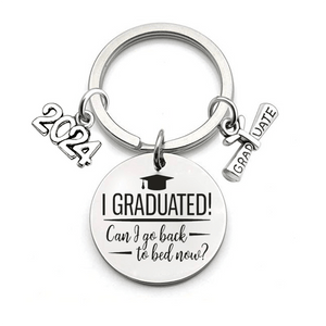 GeckoCustom Class Of 2024 Graduation Metal Keychain T286 HN590