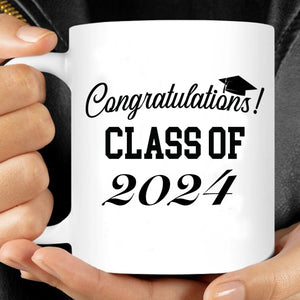 GeckoCustom Congratulations Class Of 2024 Gift Personalized Photo Mug H611