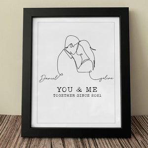 GeckoCustom Couples Anniversary For Wife Husband Girlfriend Boyfriend Picture Frame Personalized Gift TA29 890062 8"x10"