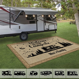 GeckoCustom Create memories with Camping Patio Rug, Patio Mat DA199 888480 2.5'x4.6' (30x55 inch)