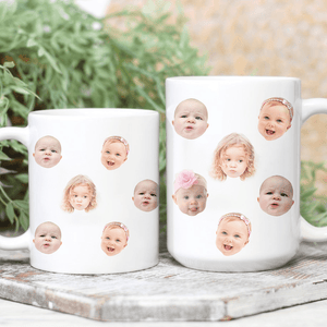 GeckoCustom Custom Baby Face Photo Family Mug TA29 890579