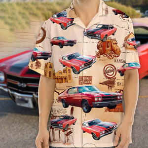 GeckoCustom Custom Car Photo Route 66 Hawaii Shirt DA199 889179