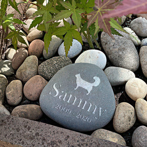 GeckoCustom Custom Cat Cherish Your Beloved Pet's Memory Memorial Engraved Stone HO82 893078