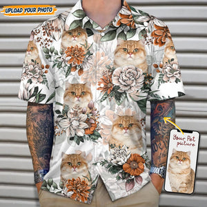 GeckoCustom Custom Cat Face Photo Hawaii Shirt N304 889285