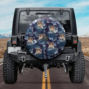 GeckoCustom Custom Cat Photo Hawaii Style Tire Cover T368 890011