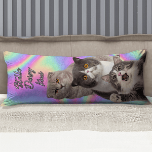 GeckoCustom Custom Cat Photo Rectangle Pillow Case TA29 890403