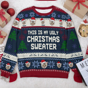 GeckoCustom Custom Cat Photo This Is My Ugly Christmas Sweater N304 889921