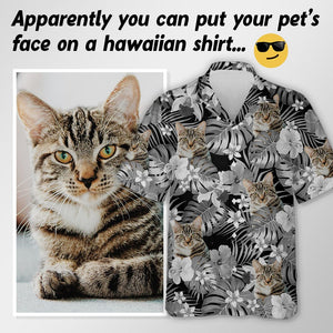 GeckoCustom Custom Cat Photo Tropical Style Hawaii Shirt TA29 889467