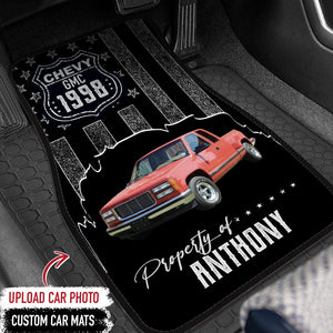 GeckoCustom Custom Classic Car Photo USA Flag Doormat NA29 889859