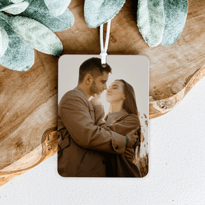 GeckoCustom Custom Couple Photo For Valentine’s Day Acrylic Car Air Freshener TA29 889980