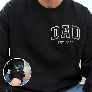 GeckoCustom Custom Dad With Kids Names Family Shirt Personalized Gift N304 889930