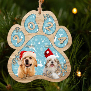 GeckoCustom Custom Dog Cat Photo Christmas Paw Ornament TA29 889592