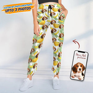 GeckoCustom Custom Dog Cat Photo Christmas Sweatpants TA29 889220