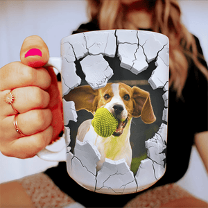 GeckoCustom Custom Dog Cat Photo With 3D Inflated Mug Personalized Gift N369 893094