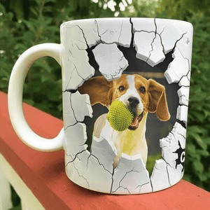 GeckoCustom Custom Dog Cat Photo With 3D Inflated Mug Personalized Gift N369 893094