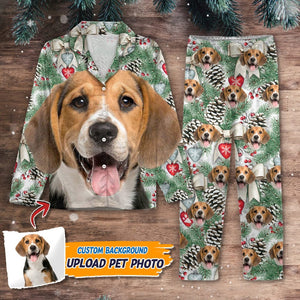 GeckoCustom Custom Dog Cat Photo With Christmas Accesories Pajamas NA29 888727