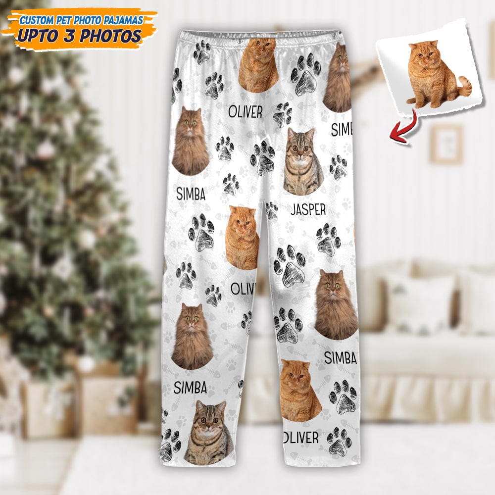 GeckoCustom Custom Dog Cat Portrait Photo Christmas Gift Pajamas TA29 888684