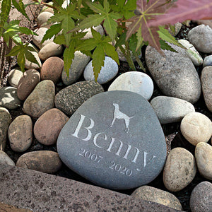 GeckoCustom Custom Dog Cherish Your Beloved Pet's Memory Memorial Engraved Stone HO82 893076