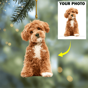 GeckoCustom Custom Dog Photo Acrylic Ornament N304 889891