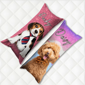 GeckoCustom Custom Dog Photo Rectangle Pillow Case TA29 890401