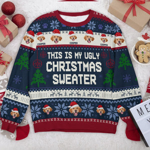 GeckoCustom Custom Dog Photo This Is My Ugly Christmas Sweater N304 889919