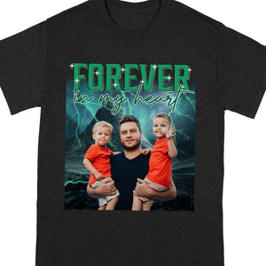 GeckoCustom Custom Face Photo And Family Moments Dark Shirt TA29 889685