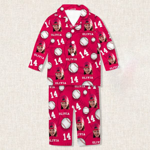 GeckoCustom Custom Face Photo And Name Baseball Pajamas TA29 888779