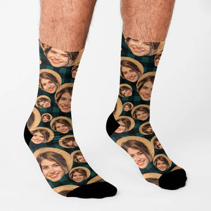 GeckoCustom Custom Face Photo For Men And Woman Sock N304 890253