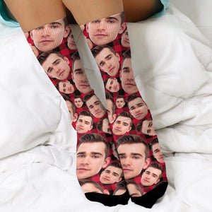 GeckoCustom Custom Face Photo For Men And Woman Sock N304 890253