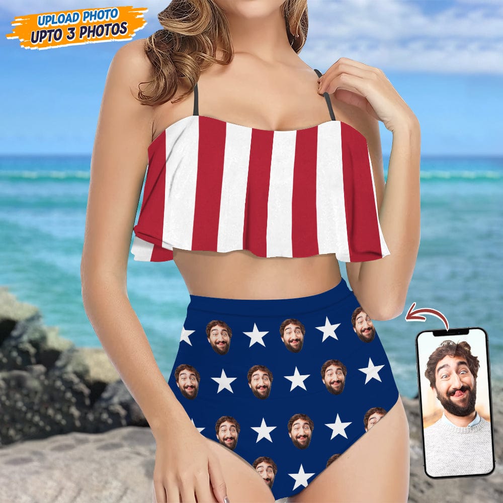 GeckoCustom Custom Face Photo US Stars Bikini Swimsuit K228 889304