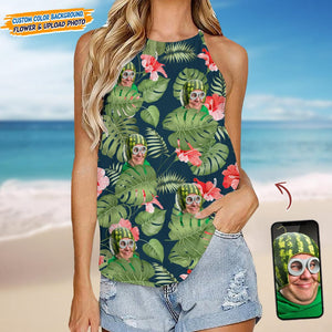 GeckoCustom Custom Face Photo Women's Tank Top K228 889332