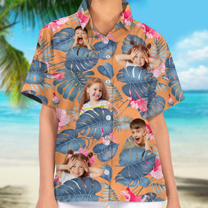 GeckoCustom Custom Face Photo WWoman's Hawaii Shirt DA199 890417