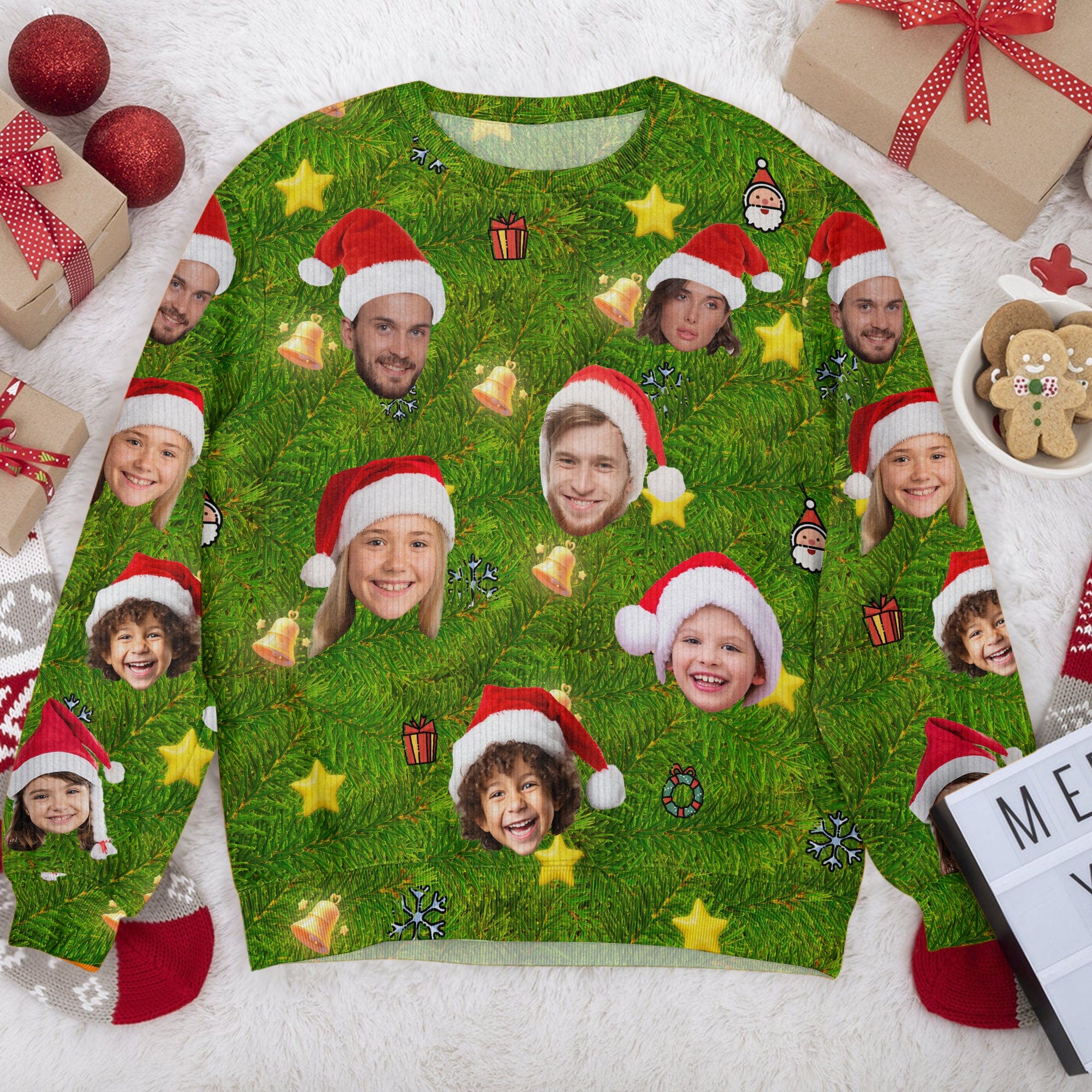 GeckoCustom Custom Funny Face Christmas Gift Idea Ugly Sweater TH10 891713