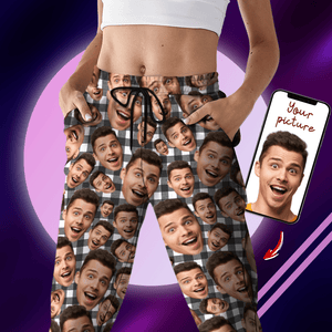 GeckoCustom Custom Human Face Photo Christmas Gift Sweatpants TH10 891505