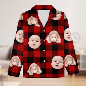 GeckoCustom Custom Human Face Photo Christmas Pajamas TH10 888664