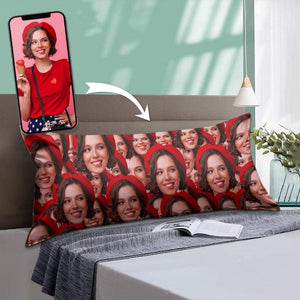 GeckoCustom Custom Human Face Photo Rectangle Pillow Case N304 890423