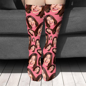 GeckoCustom Custom Human Photo For Men And Woman Sock N304 890247