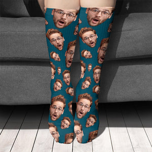 GeckoCustom Custom Human Photo For Men And Woman Sock N304 890247