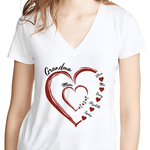 GeckoCustom Custom Name Mommy's Sweethearts Family Shirt Personalized Gift N304 890497